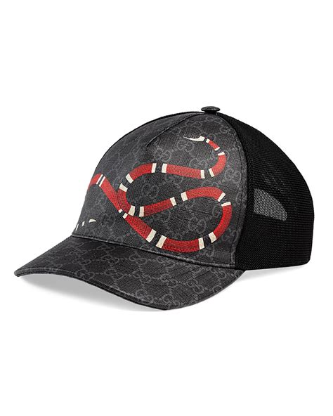 black gucci snake cap|gucci hat snake print.